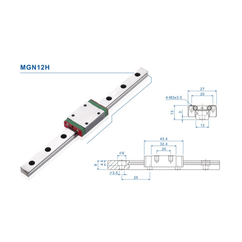 12mm Linear Guide MGN12 Rail 1 - Linear Rail Mgn12H Set review and price