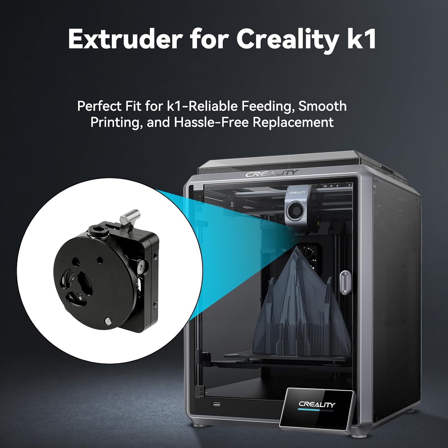 Upgraded K1 Metal Extrusion Ki - Direct Drive Dual Gear Extruder High Speed review and price